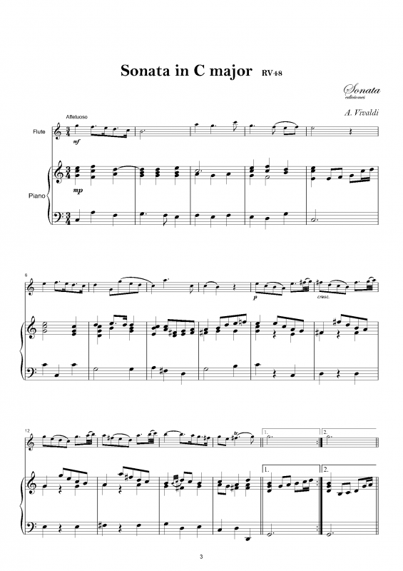 VIVALDI: Sonata in C major, RV48
