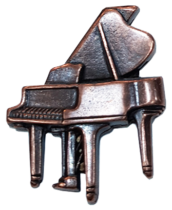 Pin Ragtime - Piano - Color cobre
