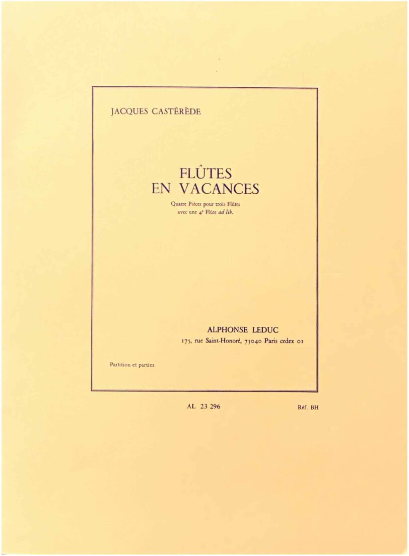 CASTEREDE Flutes en vacances Soloflauta