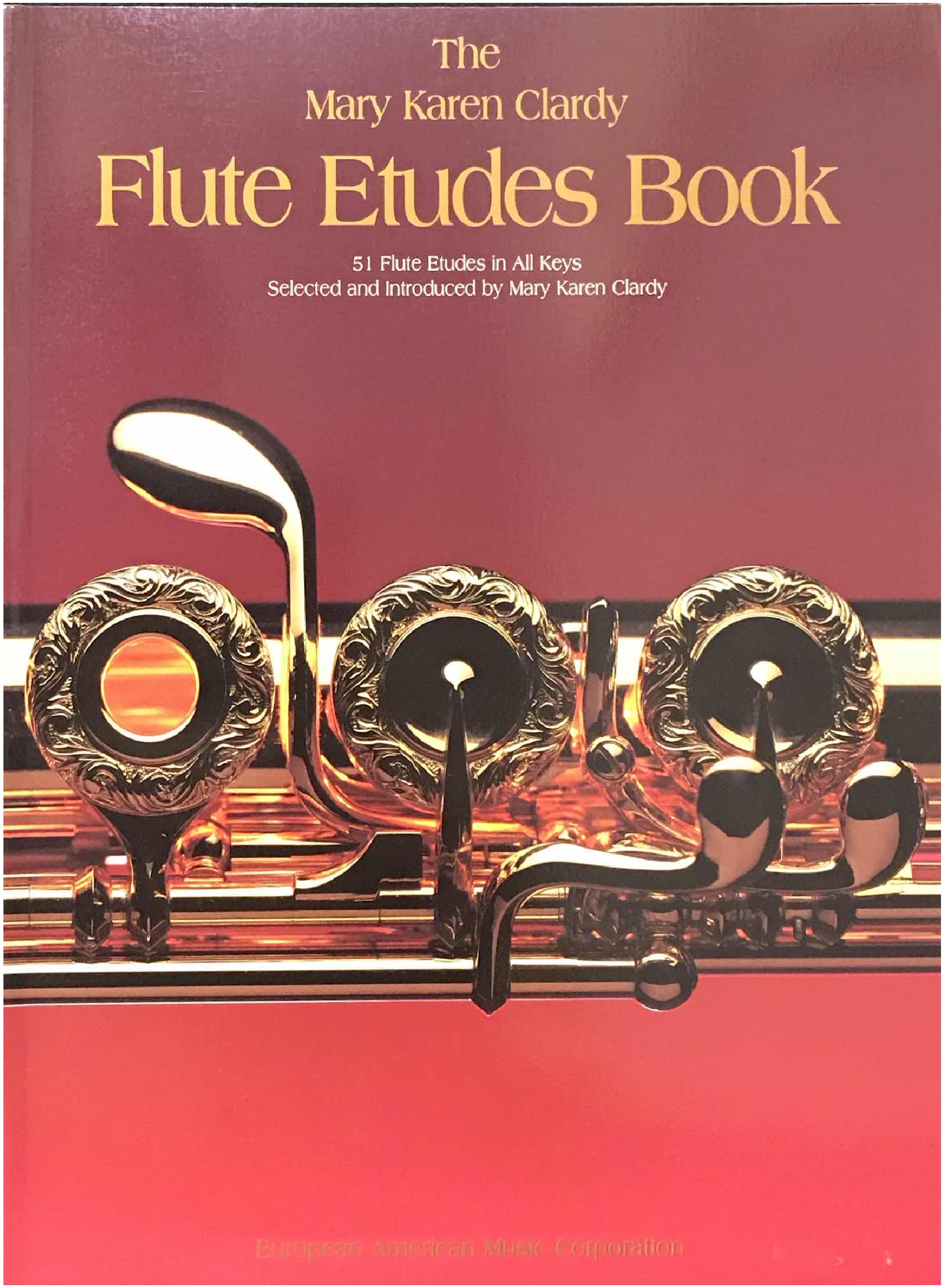 CLARDY Flute etudes book Soloflauta